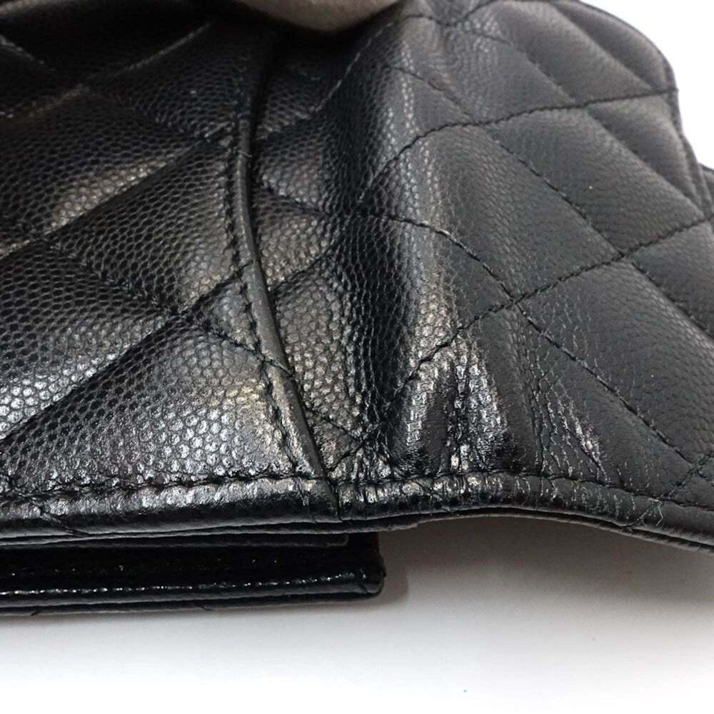 CHANEL Authentic Black Caviar Leather Wallet - Picture 6 of 10